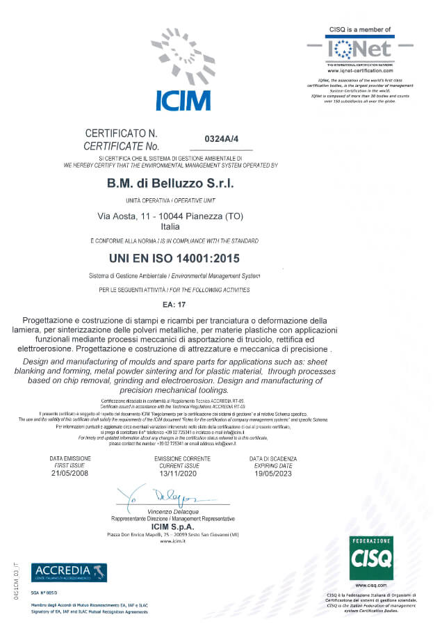 Certificato ISO 14000